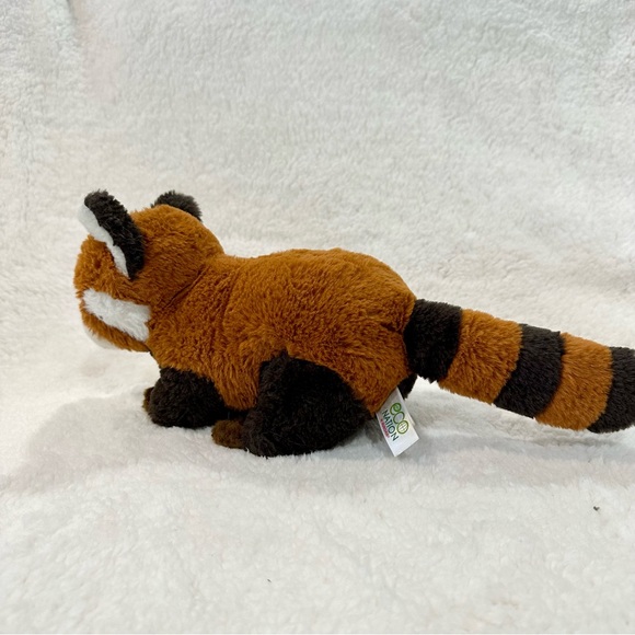 Eco Nation Aurora Red Panda 14” Realistic Embroidered Eyes Plush Stuffed Animal - Picture 9 of 9
